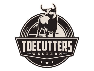 ToeCutters Western logo design by daywalker