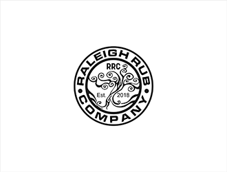 Raleigh Rub Company logo design by hole