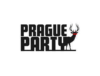 Prague Party logo design by hole