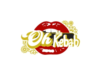 Oh My Kebab logo design by onep