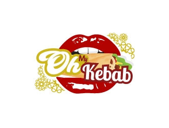 Oh My Kebab logo design by onep