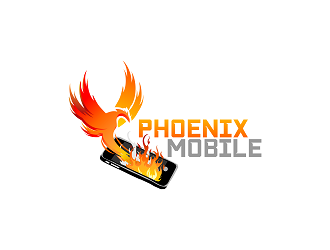 Phoenix Mobile logo design by Republik