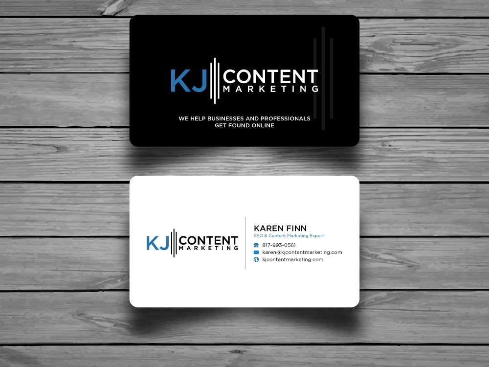 KJ Content Marketing logo design by labo