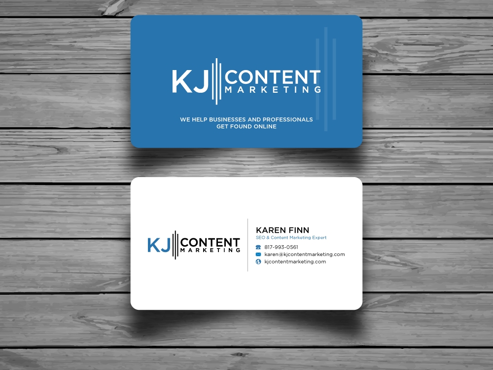 KJ Content Marketing logo design by labo