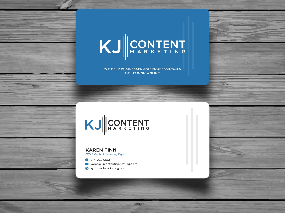 KJ Content Marketing logo design by labo
