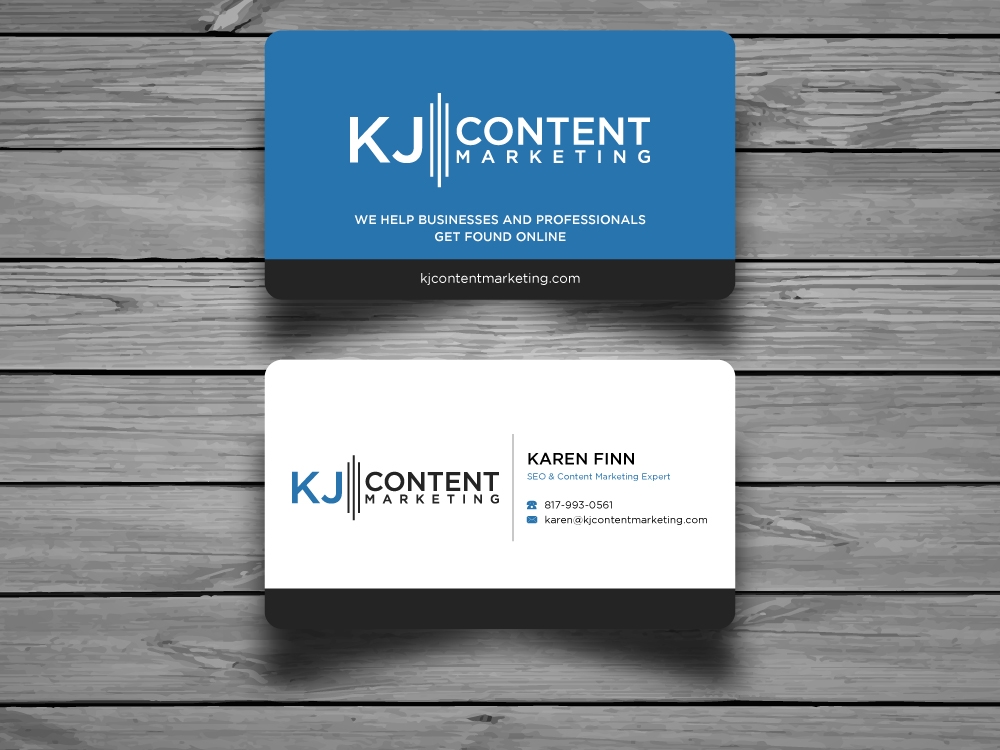 KJ Content Marketing logo design by labo