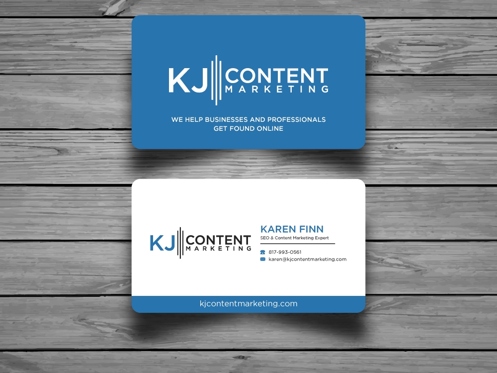 KJ Content Marketing logo design by labo