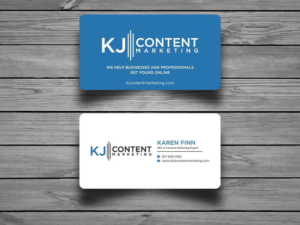 KJ Content Marketing logo design by labo