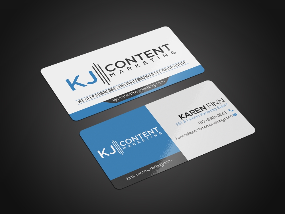 KJ Content Marketing logo design by aamir