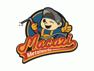 Macari Metalworks logo design by lestatic22