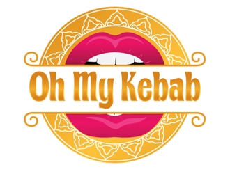 Oh My Kebab logo design by logoguy