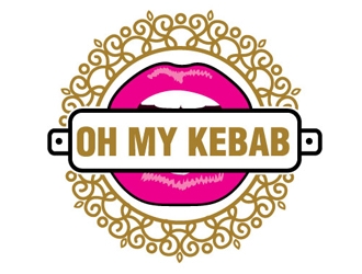 Oh My Kebab logo design by logoguy