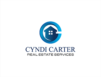 Cyndi Carter Real Estate Services logo design by hole