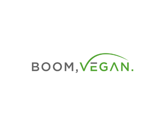 Boom, Vegan. logo design by johana