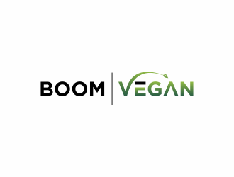 Boom, Vegan. logo design by haidar