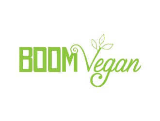 Boom, Vegan. logo design by ROSHTEIN