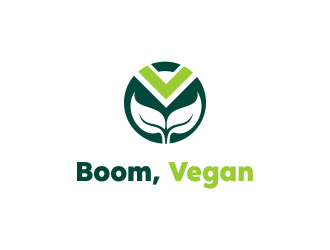 Boom, Vegan. logo design by SmartTaste