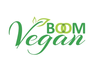 Boom, Vegan. logo design by ruki