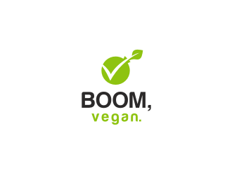 Boom, Vegan. logo design by Asani Chie