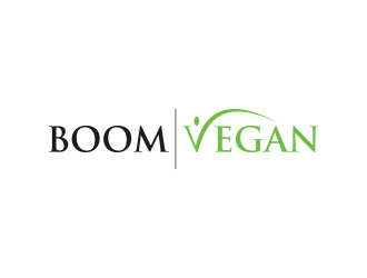 Boom, Vegan. logo design by haidar