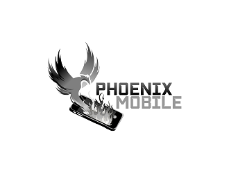 Phoenix Mobile logo design by Republik