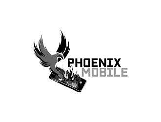 Phoenix Mobile logo design by Republik