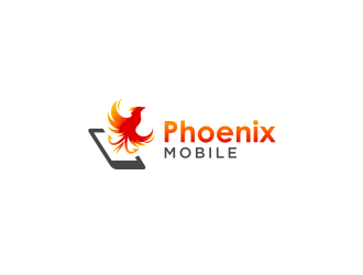 Phoenix Mobile logo design by Asani Chie