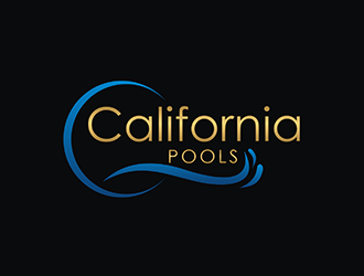 California Pools logo design by checx