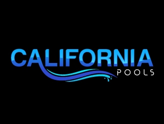 California Pools logo design by nexgen