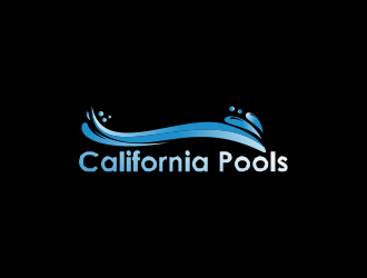 California Pools logo design by haidar