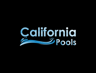 California Pools logo design by haidar