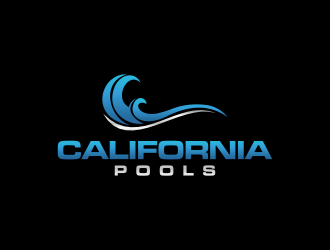 California Pools logo design by RIANW