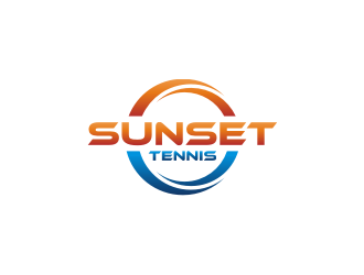 Sunset tennis  logo design by superiors