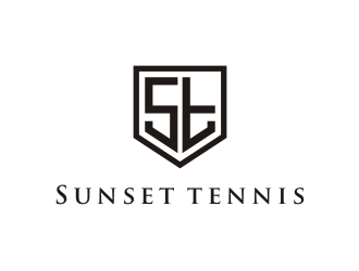 Sunset tennis  logo design by superiors
