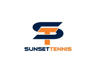 Sunset tennis  logo design by perf8symmetry