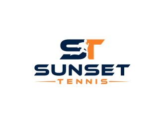 Sunset tennis  logo design by nurul_rizkon