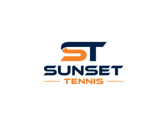 Sunset tennis  logo design by arturo_