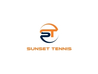 Sunset tennis  logo design by narnia