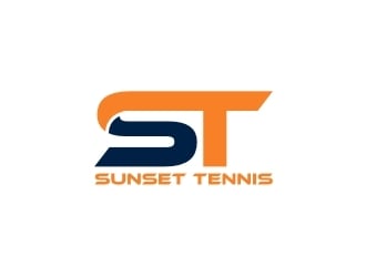 Sunset tennis  logo design by narnia