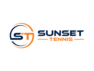 Sunset tennis  logo design by checx
