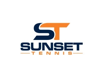 Sunset tennis  logo design by agil