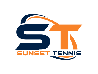Sunset tennis  logo design by tukangngaret