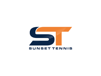 Sunset tennis  logo design by ndaru