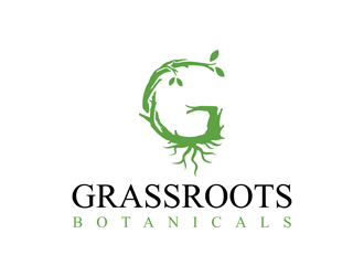 grassroots botanicals  logo design by logolady
