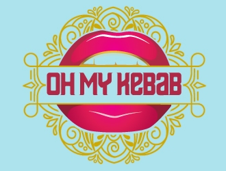 Oh My Kebab logo design by logoguy