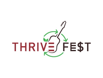 Thrive Fest logo design by Boomstudioz