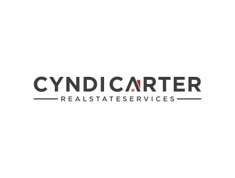 Cyndi Carter Real Estate Services logo design by gusth!nk