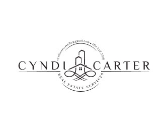 Cyndi Carter Real Estate Services logo design by sanworks