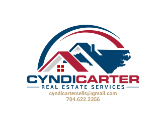 Cyndi Carter Real Estate Services logo design by pakderisher