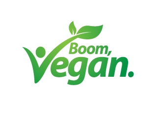 Boom, Vegan. logo design by jaize